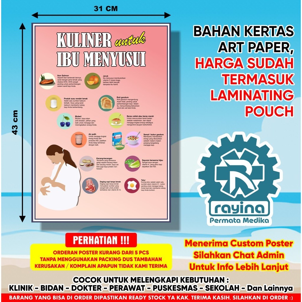 Jual Poster Kuliner Terlengkap & Harga Terbaru Oktober 2026 | Shopee ...