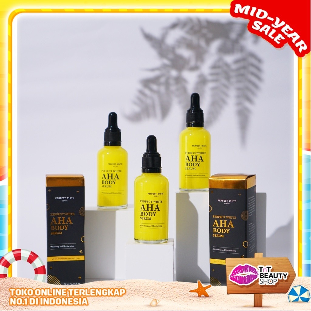 Jual PERFECT WHITE AHA Body Serum Whitening & Moisturizing 50 Ml/20ML ...