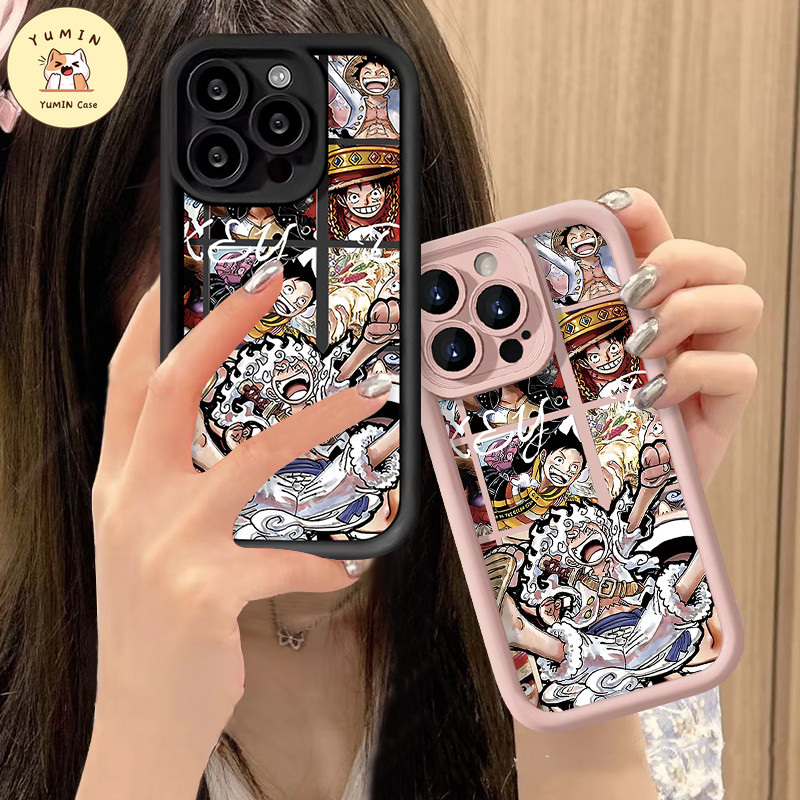 Jual Kartun Keren Luffy Zoro Sabo Doodle Lensa Plating Casing Logam ...