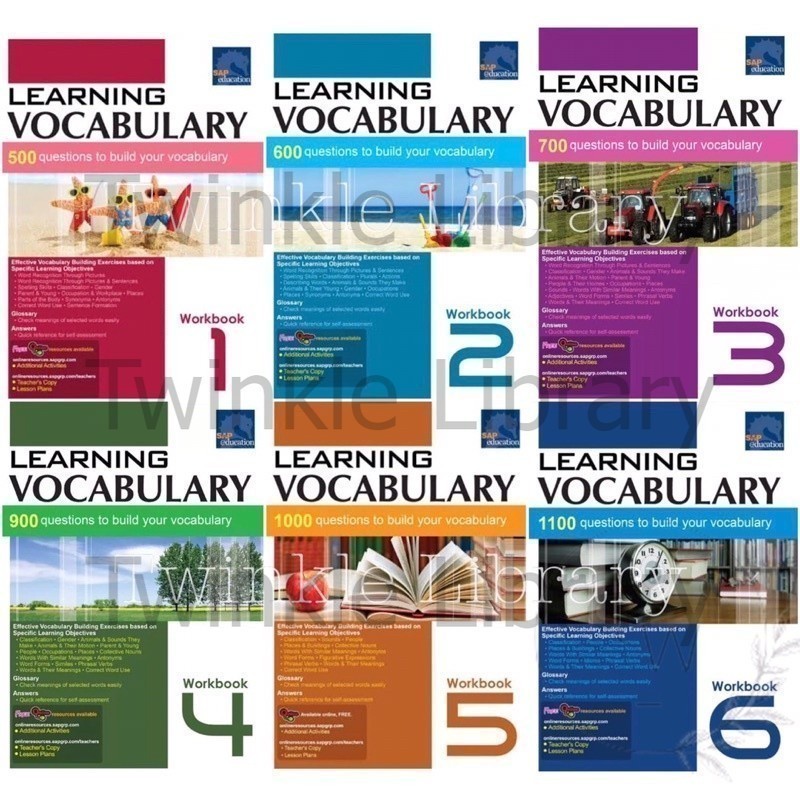 Jual SAP Learning Vocabulary Workbook 1 2 3 4 5 6 | FiIe Inggris SD ...