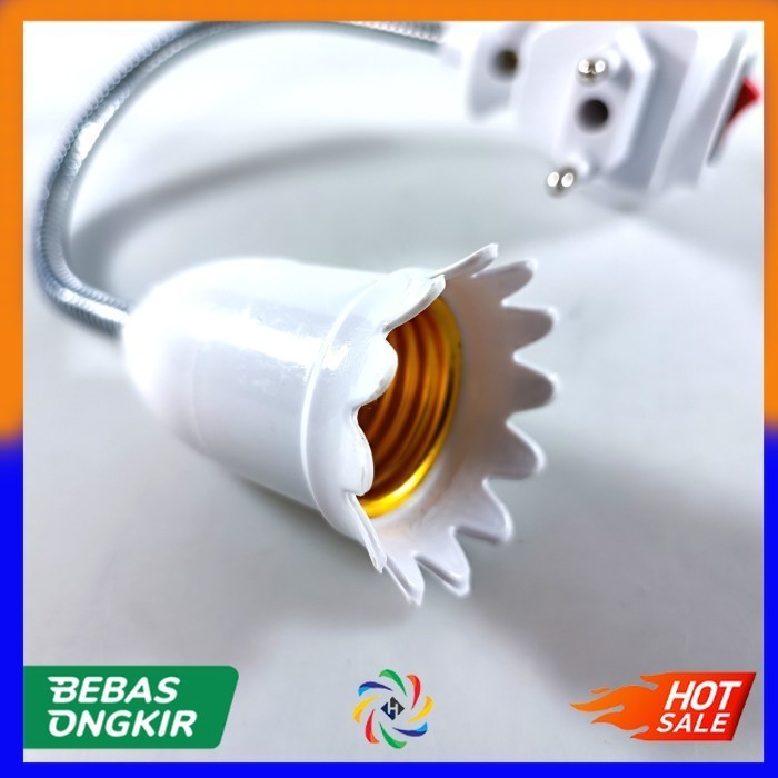 Jual Fitting Lampu Flexible LED Light Bulb E27 Plug EU 220V | Shopee ...