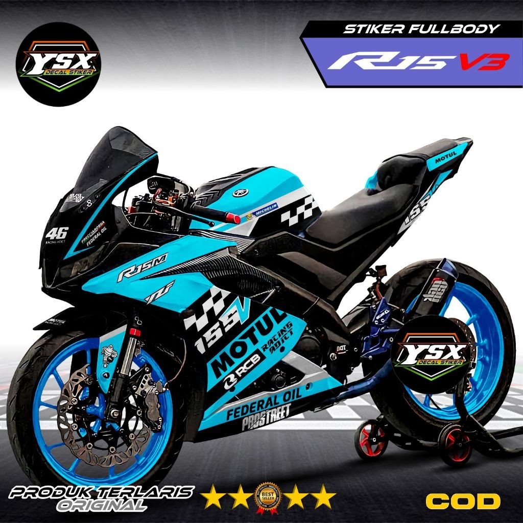 Jual Decal R15 V3 Stiker Fullbody Design Model GP | Shopee Indonesia