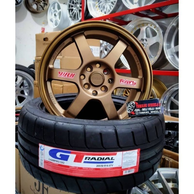 Jual PROMO TERBESAR TAHUN INI paket velg racing look velg te37 saga R16 ...