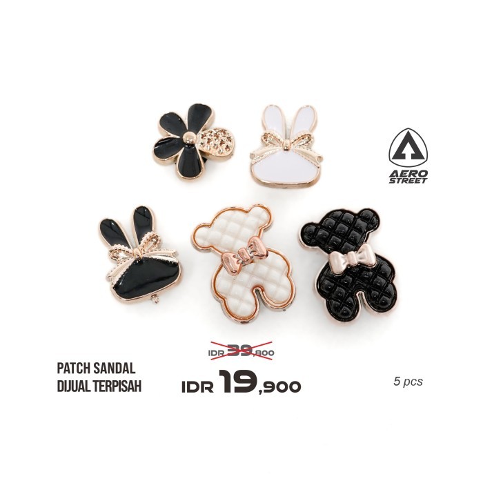 Jual Aerostreet Metal Patch Black White Rabbit | Shopee Indonesia