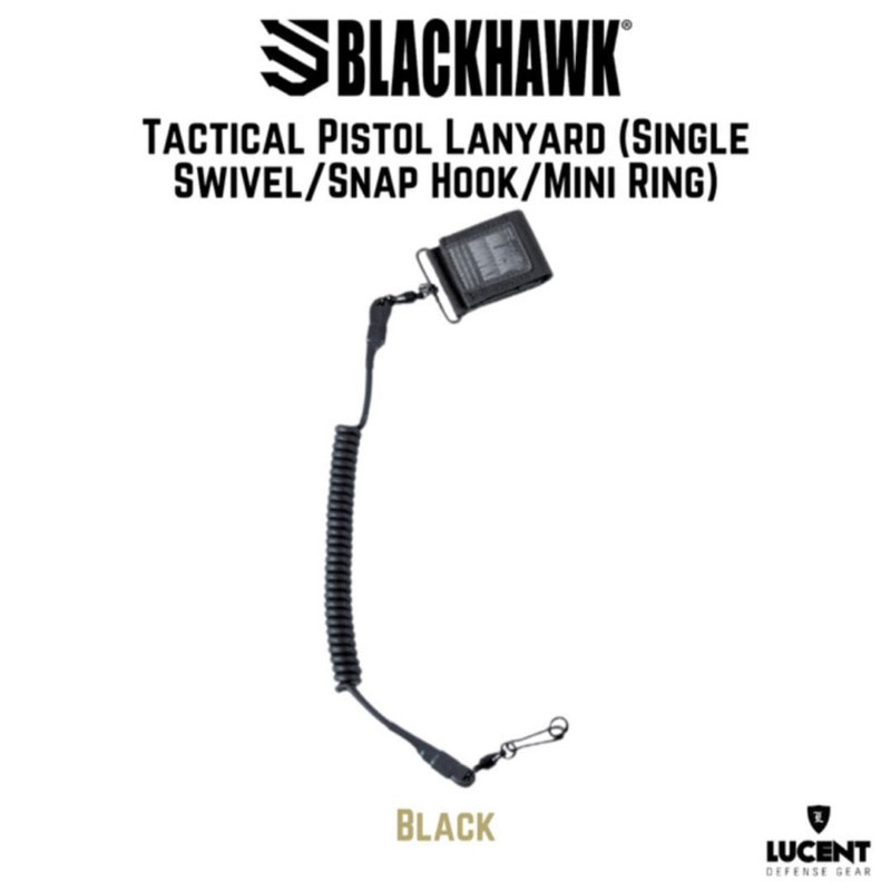 Produktbild von DONGKER Tactical Pistol Lanyard – Elastische Sicherheitsspirale Mit D-Ring, Verlustsicher Für Gürtel, Polizei, Militär Und Alltag