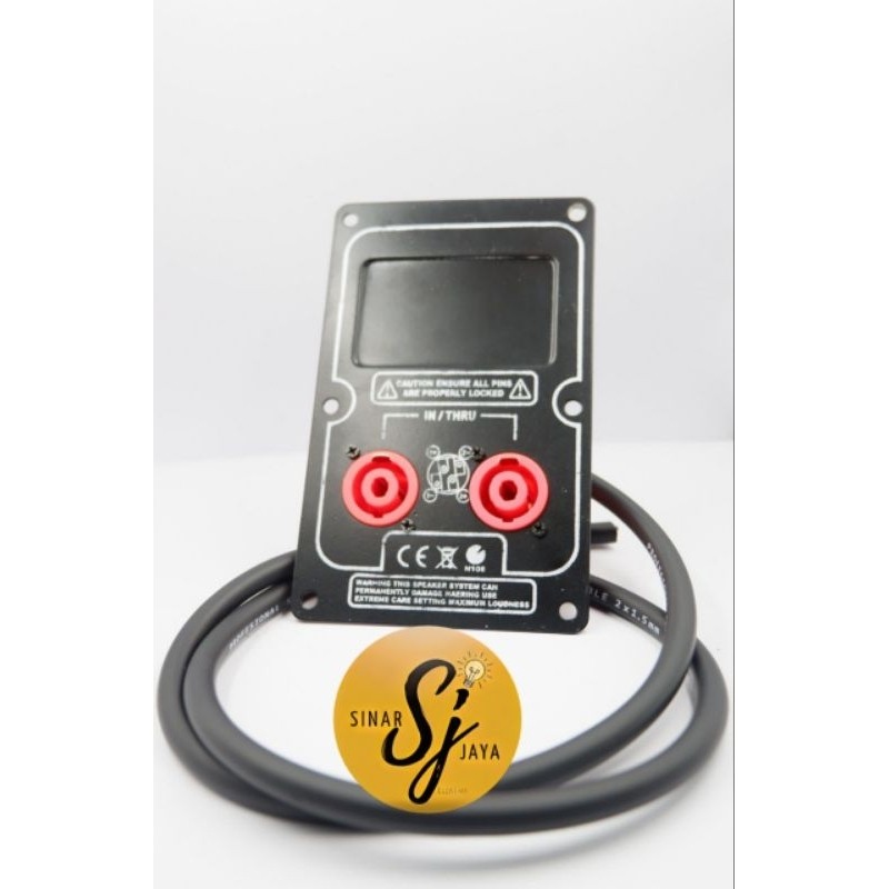 Jual Terminal speaker besi plat+socket+kabel speakon box speaker kabel ...