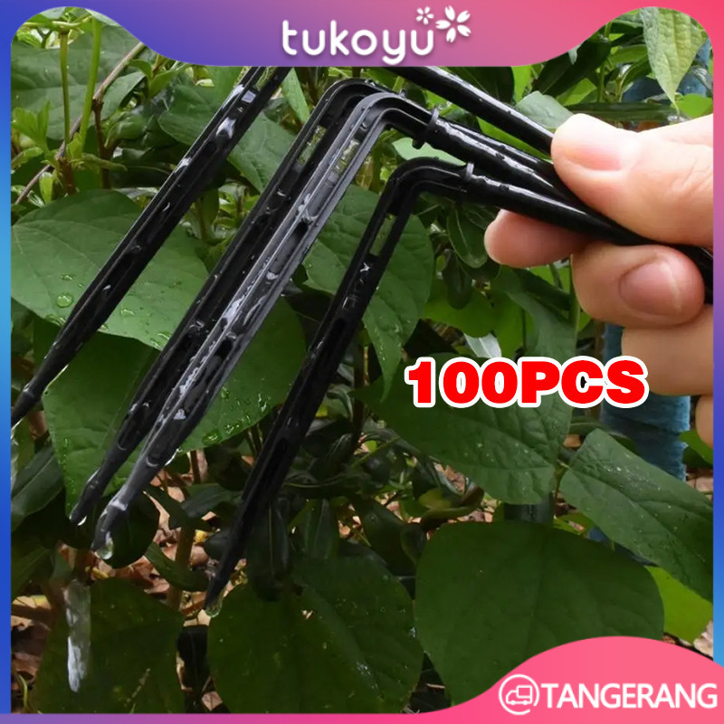 Jual 100pcs Stick Dripper Bend Arrow Drip Stik Bengkok Untuk Hidroponik ...