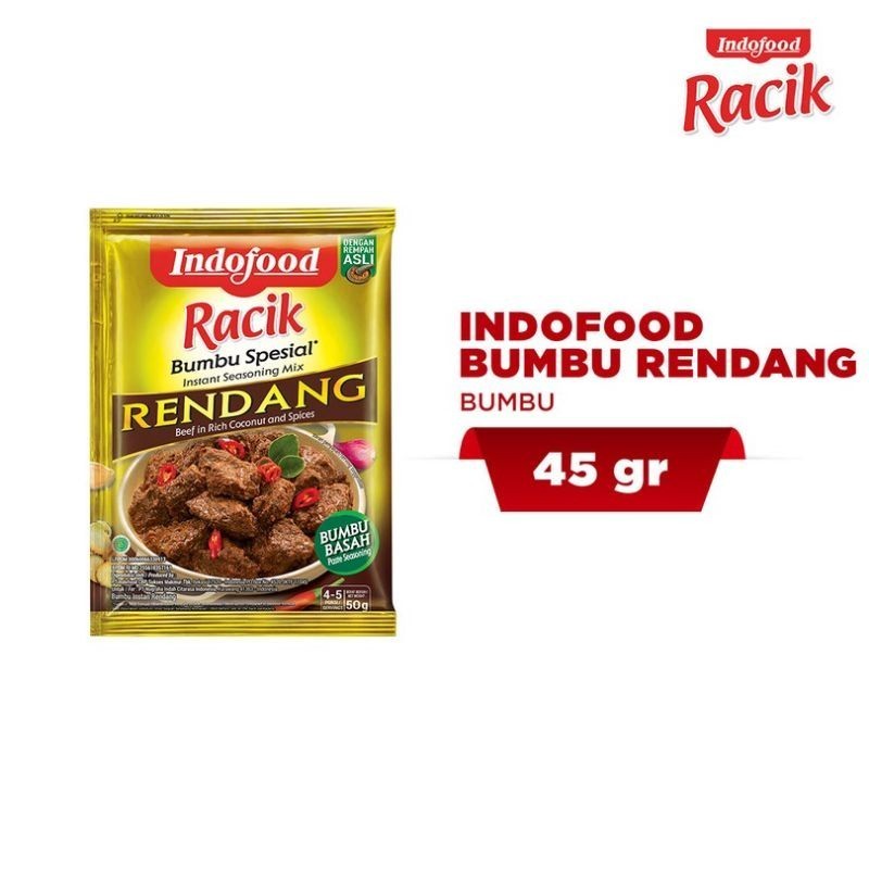 Jual Indofood Racik Bumbu Instant Rendang 50gr - CBY | Shopee Indonesia