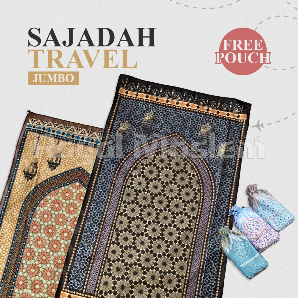 Sajadah Travel Lipat Praktis Premium Polyester