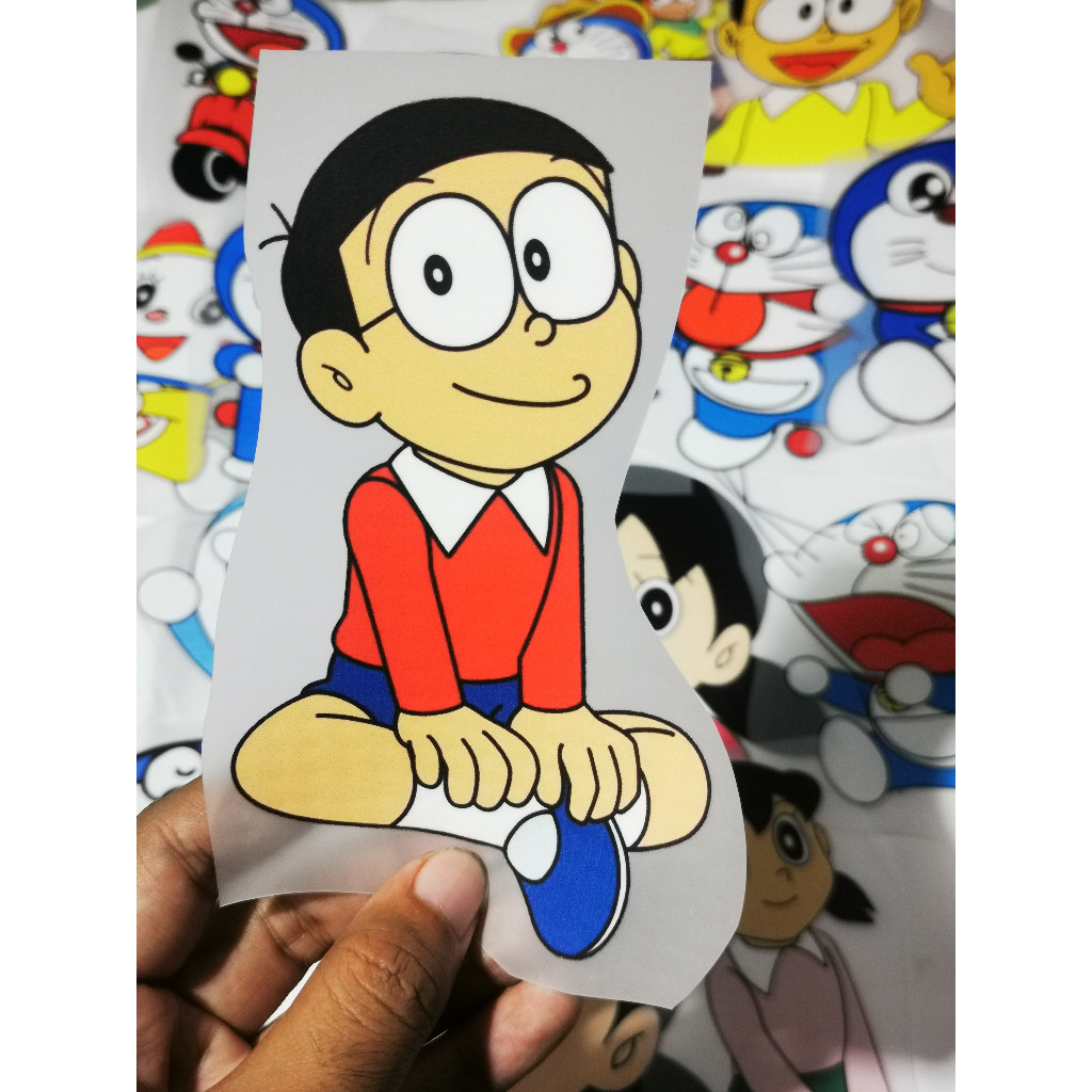 Jual STICKER SABLON SETRIKA DTF DORAEMON UNTUK KAOS TOTEBAG TOPI ...