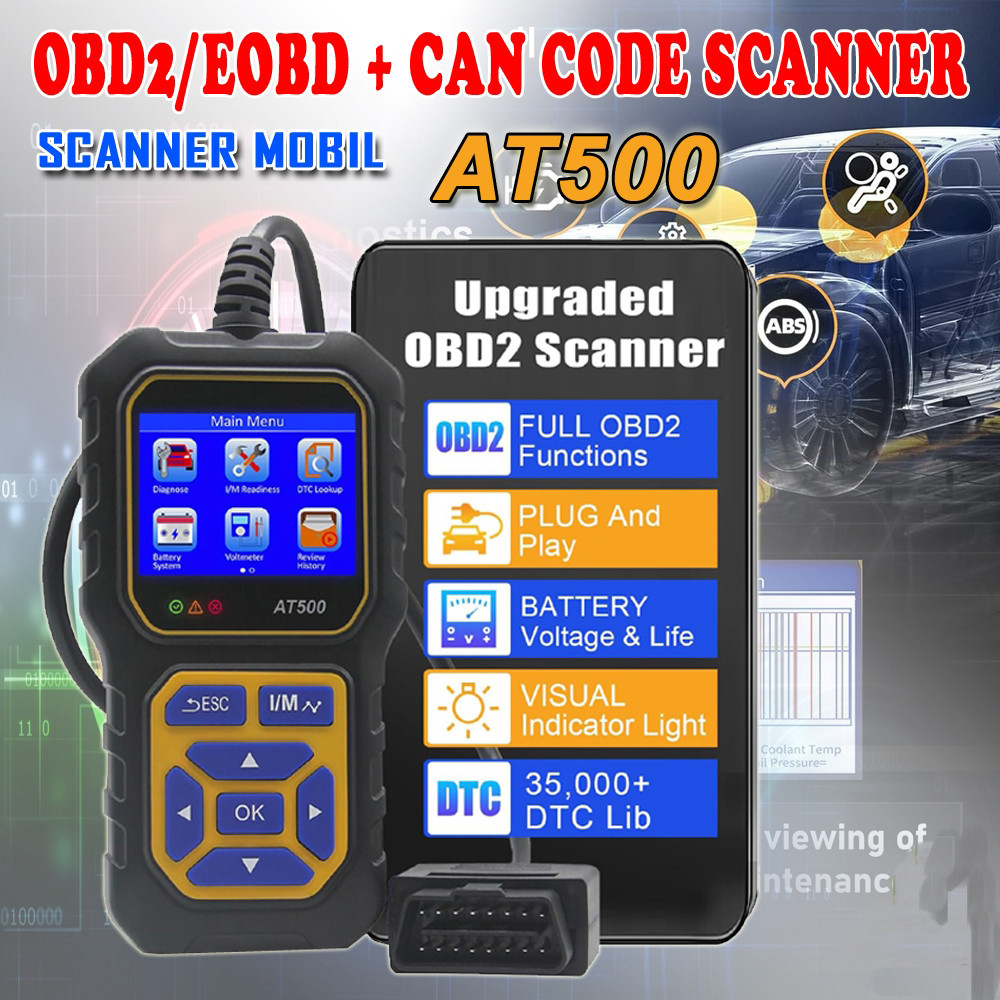 Jual OBD2 II Scanner Mobil AT500 AT300 Pembaca Kode Diagnostic OBD 2 AT