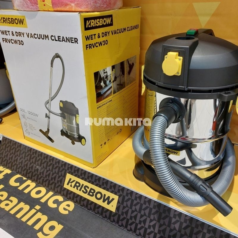 Jual Krisbow Vacuum Cleaner Wet And Dry Penghisap Debu Kering Dan Basah 30 Liter Shopee Indonesia