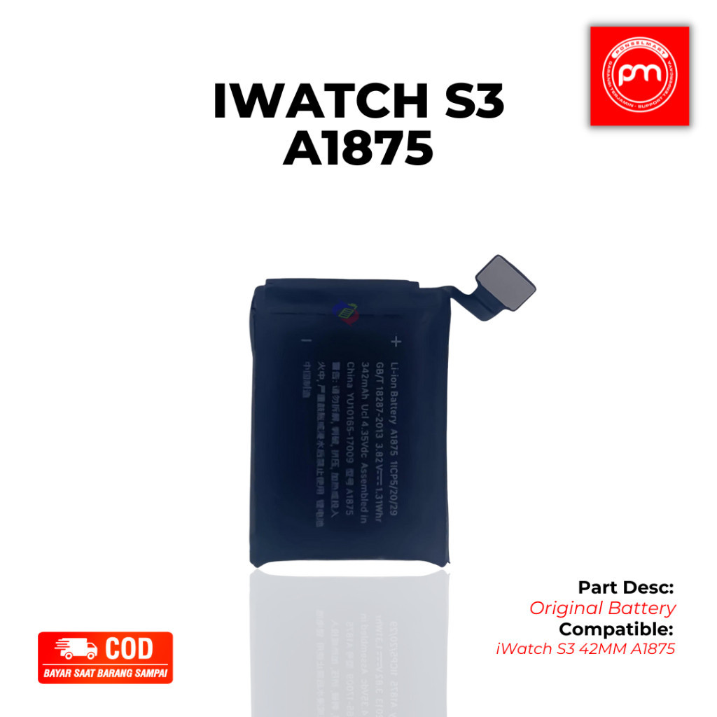 Jual Battery Apple Watch iWatch Series 38MM 42MM A1847 A1848