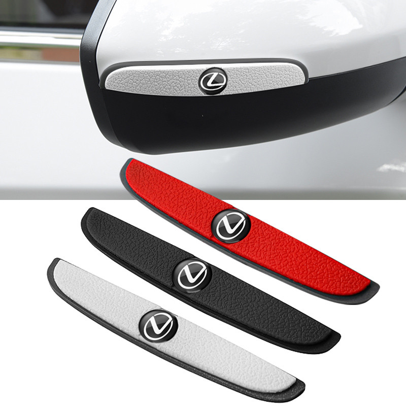Jual Car Door Rearview Mirror Anti Collision Strips Protector Stickers ...