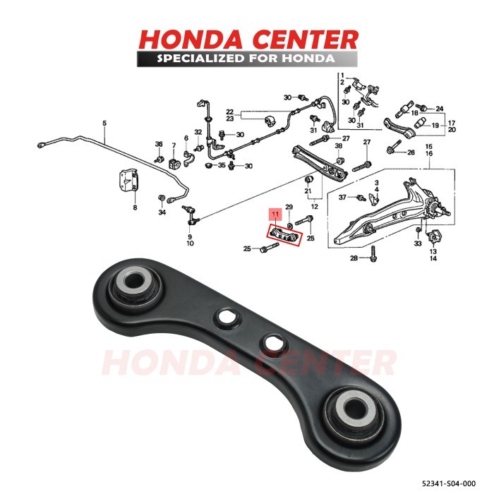 Jual ARM COMPENSATOR BELAKANG CIVIC FERIO 1996 1997 1998 1999 2000 CRV ...