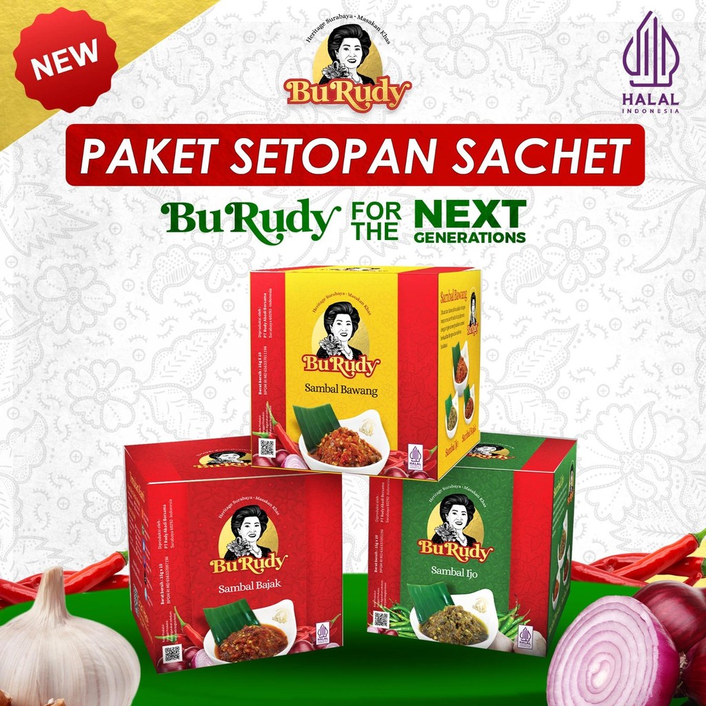 Jual Paket Sambal Setopan Sachet Bu Rudy – 3 Varian: Sachet Bawang ...