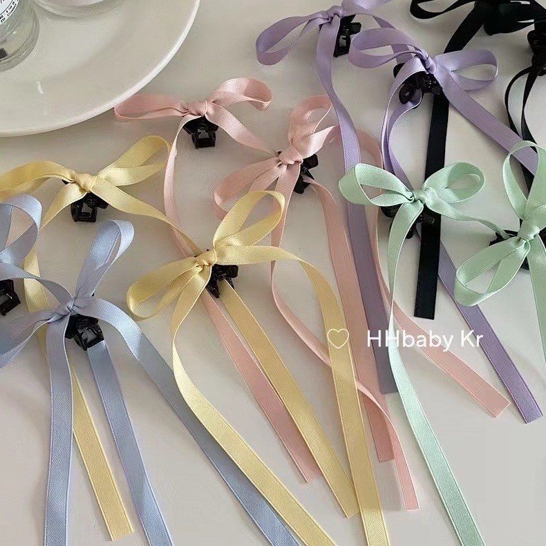 Jual Town Shell - Biggie Linlin Korean Ribbon Korean Hair Claw Clip ...