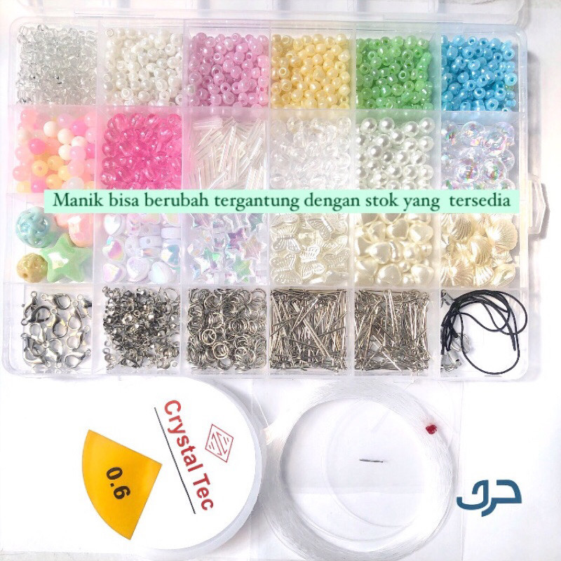Jual PAKET MERONCE ANAK DIY KIT MANIK MOTE CINCIN GELANG STRAP PHONE ...