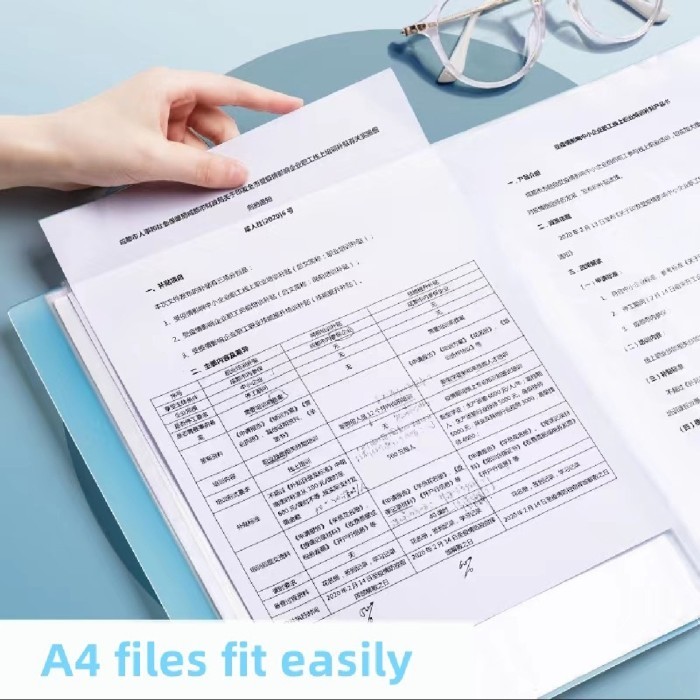 Jual document keeper/ map file clear holder a4 20 lembar map document ...
