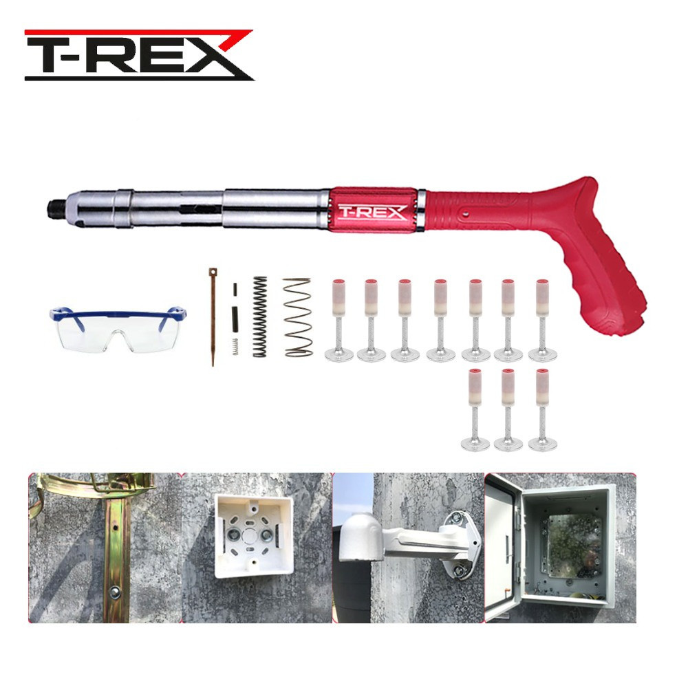 Jual NEW PROMO !!!!! Shot Nail Gun Set Ramset Gun + Paku 100pcs ...