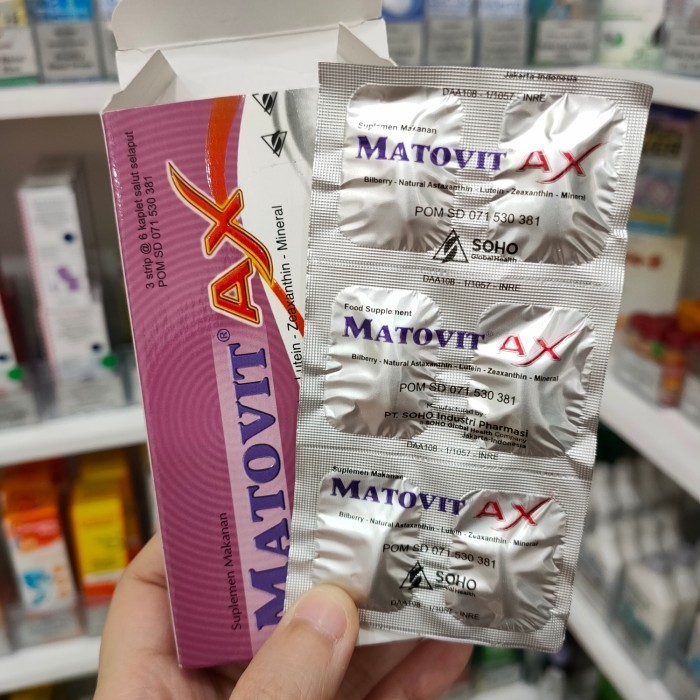 Jual Matovit AX Strip Isi 6 Kaplet Obat Original Soho -ORIGINALE ...
