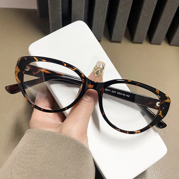 Viendo Kacamata Photocromic Minus Wanita Cat Eye Frame Silinder Anti Radiasi Blueray Kaca Mata