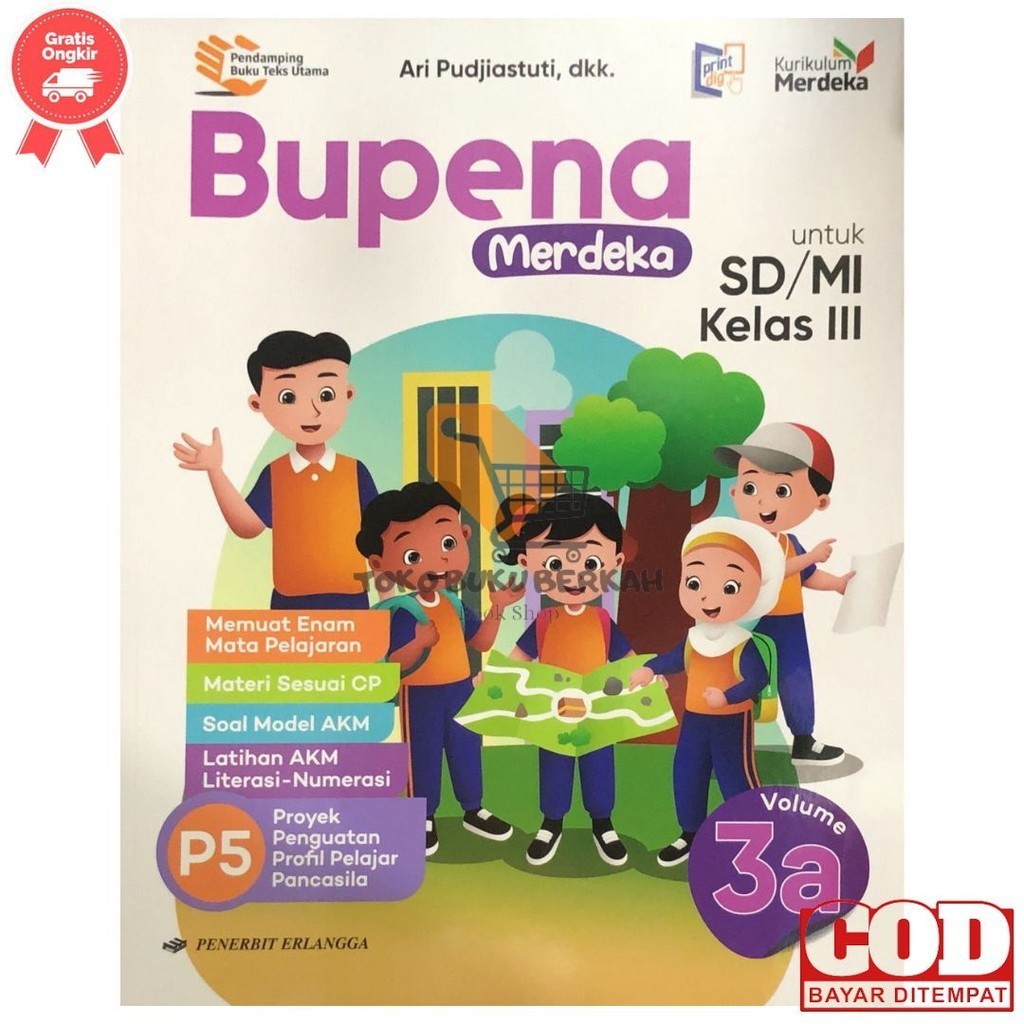 Jual Kurikulum Merdeka Buku Bupena Kelas 3A 3B 3C 3D Sd/Mi Penerbit ...