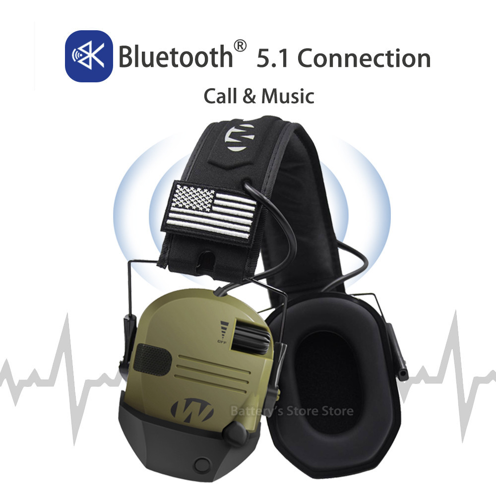 Jual Electronic Headphone 5.1 Bluetooth Shooting Earmuffs Hearing ...