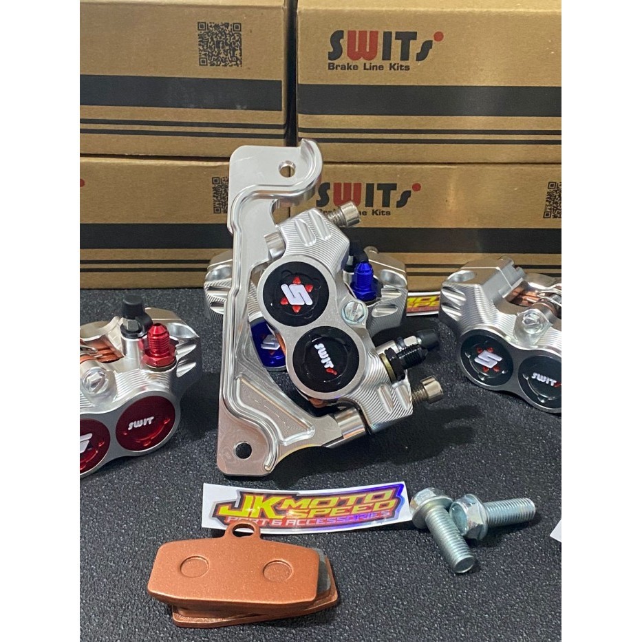 Jual pcx adv 150 160 kaliper cakram swits cnc + breket depan disk ...
