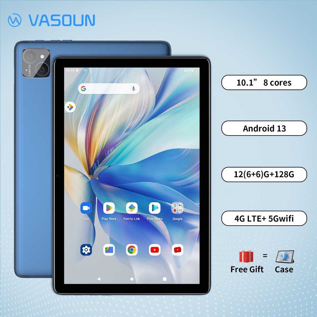 Jual VASOUN Android 14 Tablet 10.1
