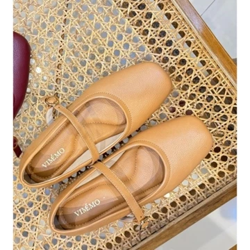 Vimemo Amadea Vol.2 Sepatu Mary Jane Korean Shoes Vintage Flatshoes