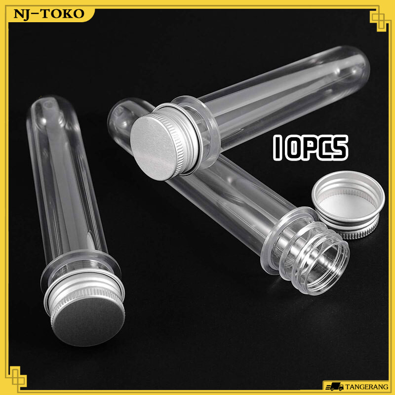 Jual 10 Buah Tabung Reaksi Plastik Tutup Aluminium Plastic Test Tube
