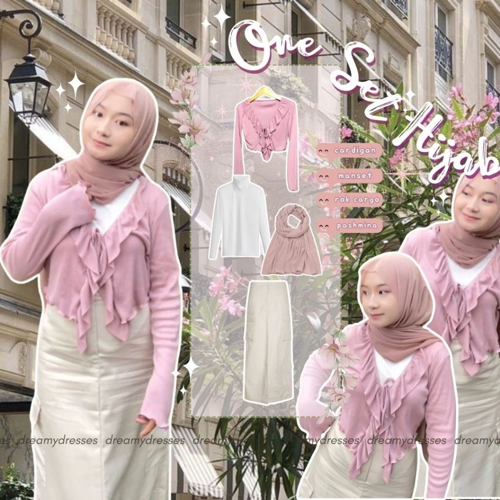 Jual One Set 4in1 - Set 56 OOTD One Set Satu Setelan Wanita One Set ...