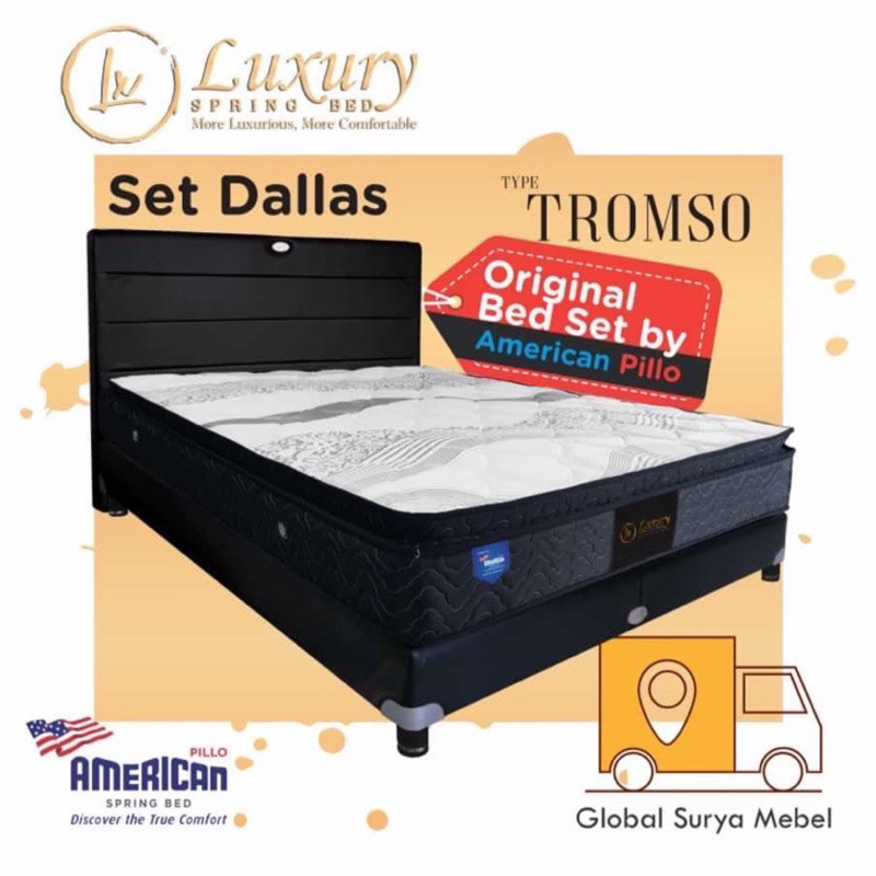 Jual American Luxury Spring Bed Tipe Tromso | Shopee Indonesia