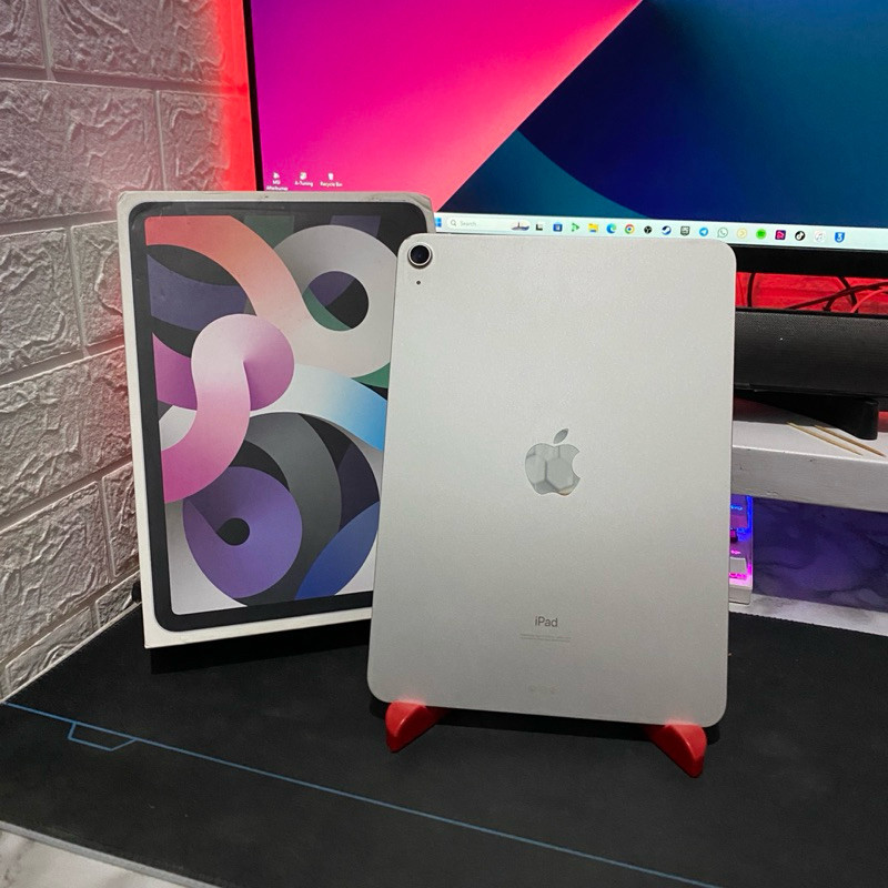 Jual IPAD Air 4 2020 64Gb Silver Fullset Mulus | Shopee Indonesia