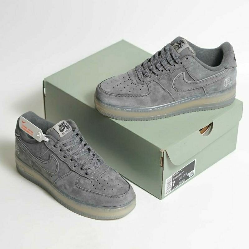 Jual ( REFLECTIVE) Air Force 1 Reigning Champ Grey Premium Original ...