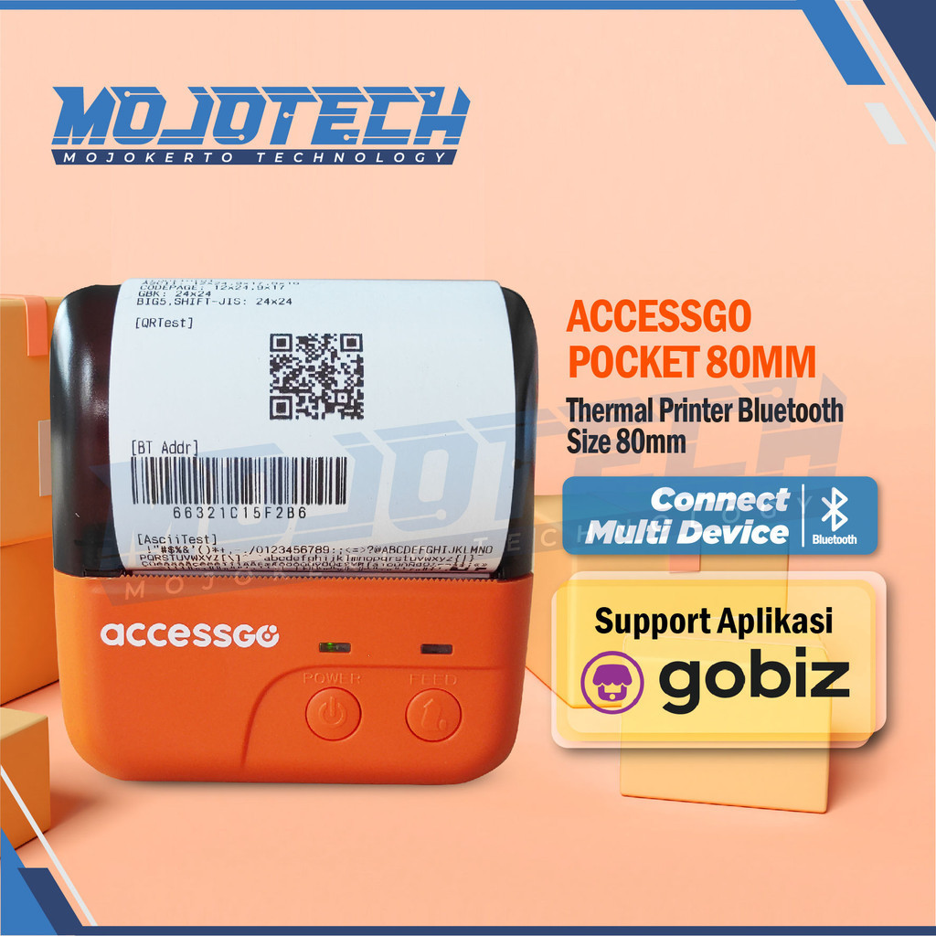 Jual Accessgo-Printer Bluetooth Thermal Printer resi 80mm-PP80 | Shopee ...