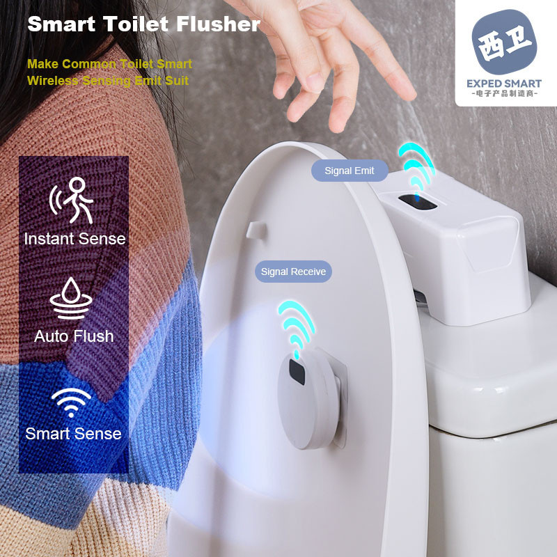 Jual Automatic Toilet Flush Button Induction Toilet Flusher ...