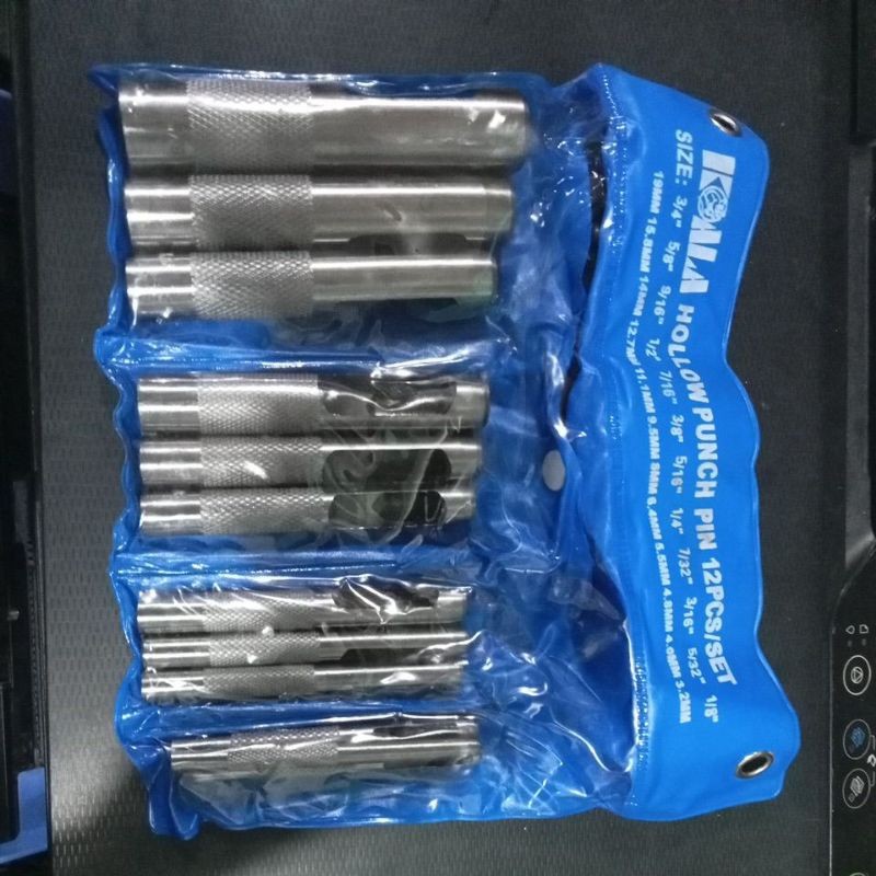 Jual Hollow Punch Set 12 Pcs Alat Pembuat Melubangi Pelat Besi Plastik ...