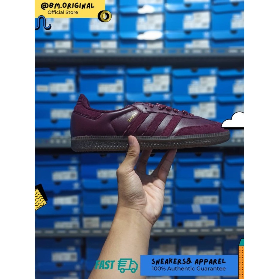 Jual Adidas Samba OG Sumatra Island Series Maroon Gum JR9445 | Shopee ...