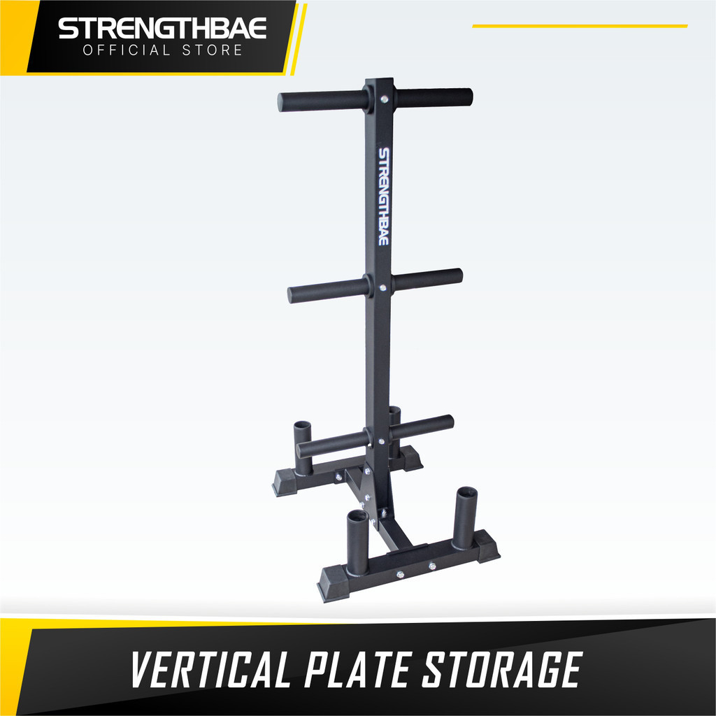 Weight Plate Storage STRENGTHBAE Heavy Duty Weight Tree Rak Plat Beban Rack  Piringan Beban Gym Fitness 5cm 45cm Horizontal Vertical