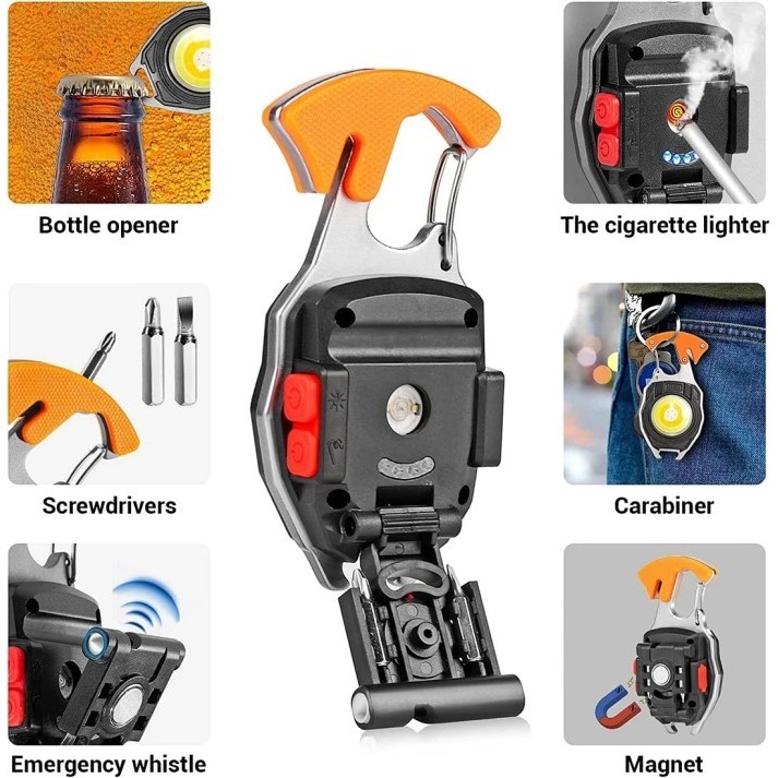 Jual Autoshope EDC Senter Emergency korek Elektrik Peluit Obeng SOS ...