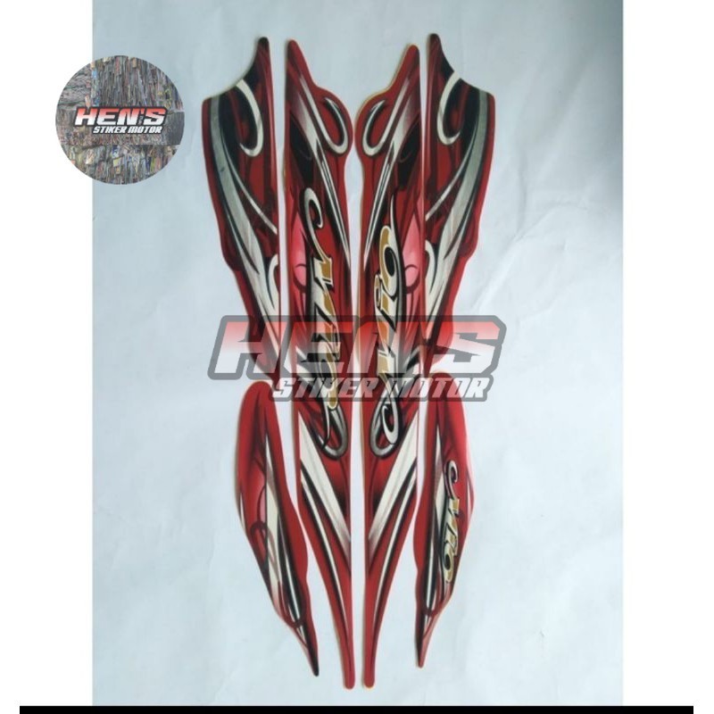 Jual stiker striping mio 2010 merah | Shopee Indonesia