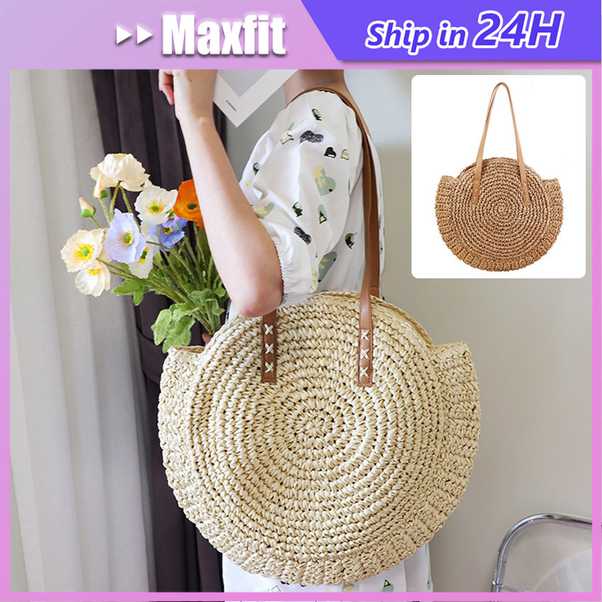 Jual Tas Rotan Pantai Rami Tas Selempang Bahu Wanita Sling Shoulder Bag ...