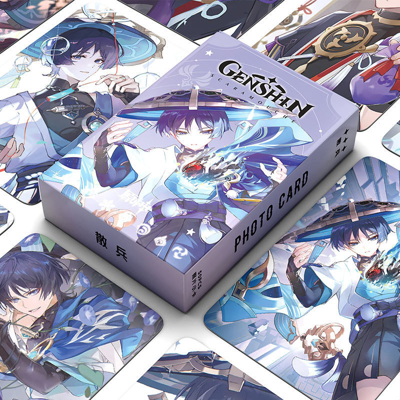 Jual 50PC PHOTO CARD LOMO CARD LASER ANIME FIGURE GENSHIN IMPACT ...