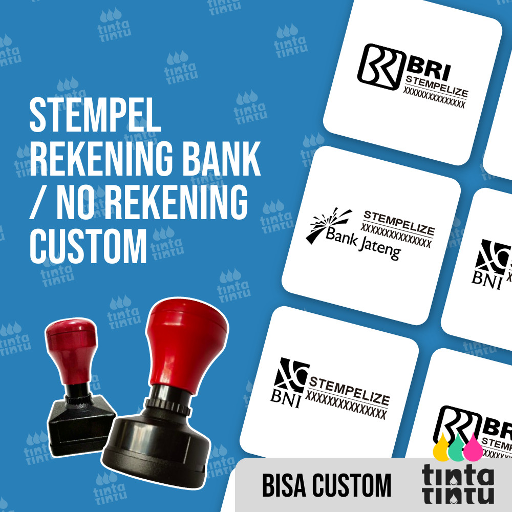 Jual Stempel Rekening Bank / No Rekening Custom | Shopee Indonesia