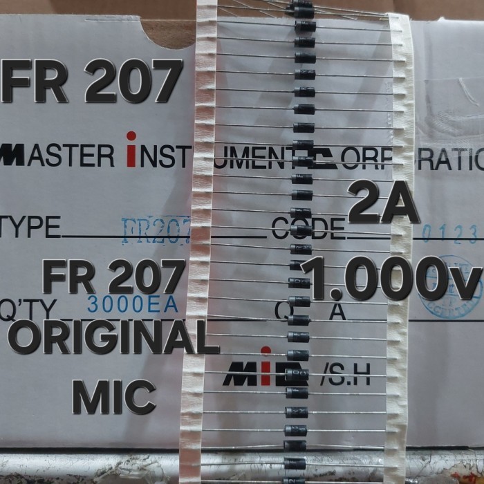 Jual ( FR 207 ) DIODA DIODE FR 207 FR207 FAST RECTIFIER ULTRAFAST 2A ...