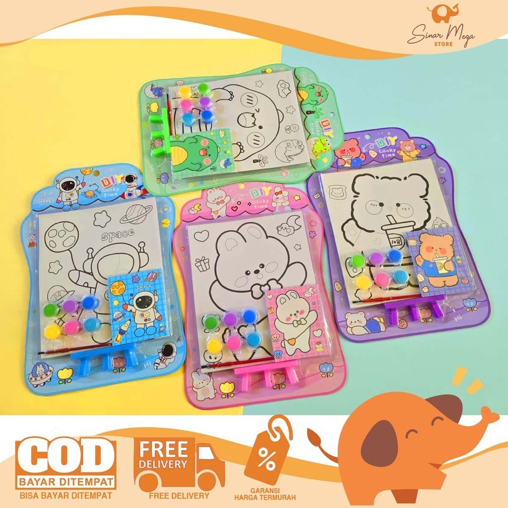 Jual Fancy Drawing Set 6609 Set Melukis Mewarnai Gambar Lucu RANDOM ...