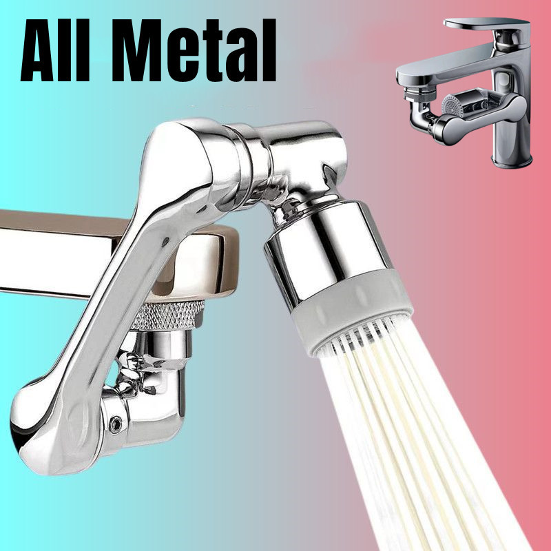 Jual Metal 1080° Universal Rotation Faucet Sprayer Head 22/24mm Adaptor ...