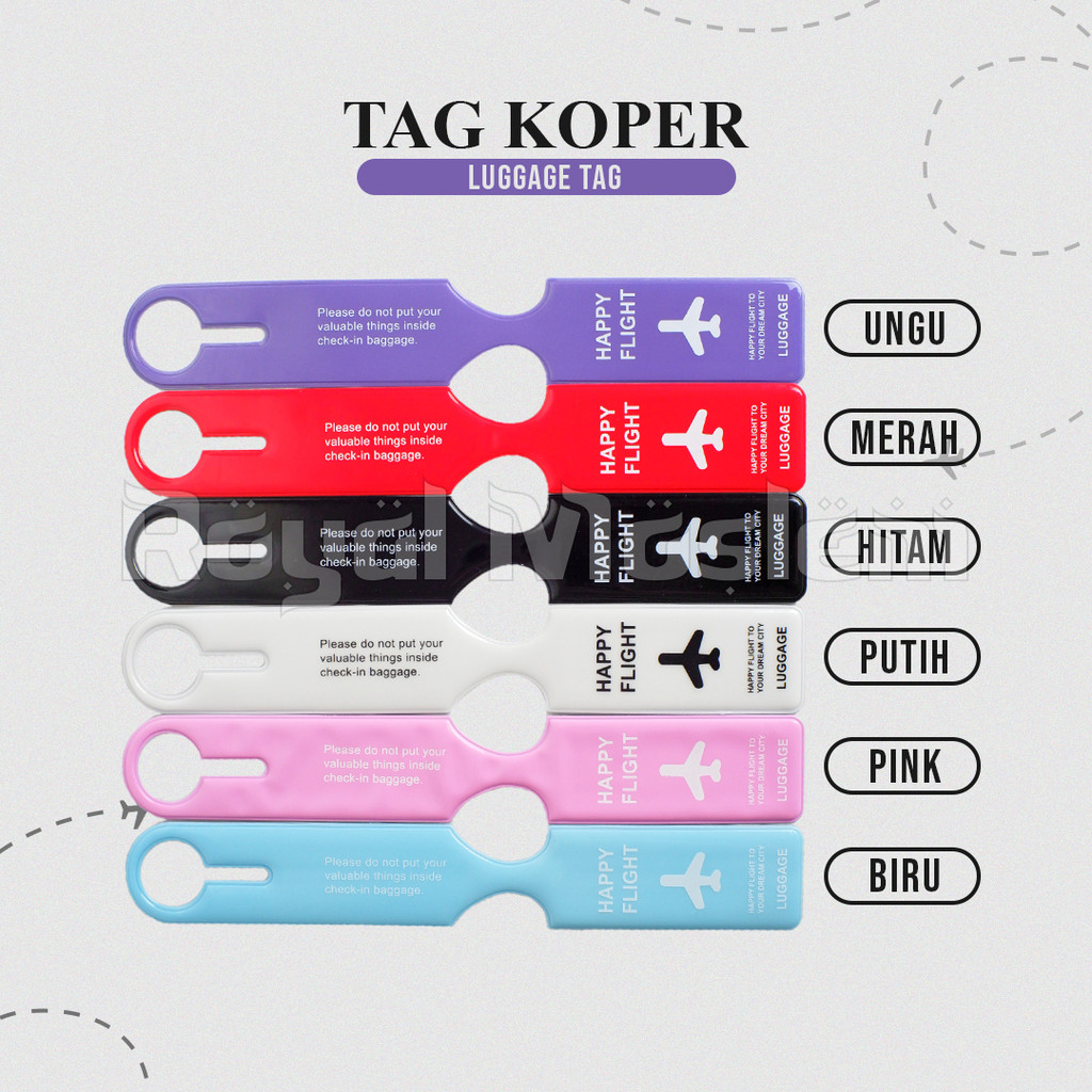 Jual Penanda Koper Tulisan Tag, Tanda Tas Luggage Nama Identitas ...